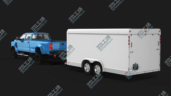 images/goods_img/20210312/3D model Large Pickup and Cargo Trailer/4.jpg